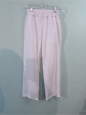 And For Good White Cotton Pull On Wide Leg Pants XS/S